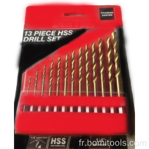 Foret HSS noir pour métal acier aluminium